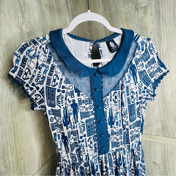 Dr Who Tardis Print Dress - Picture 3 of 8